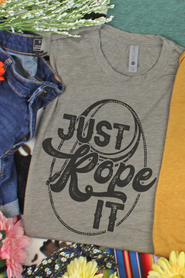Just Rope It Poly/Cotton Tee