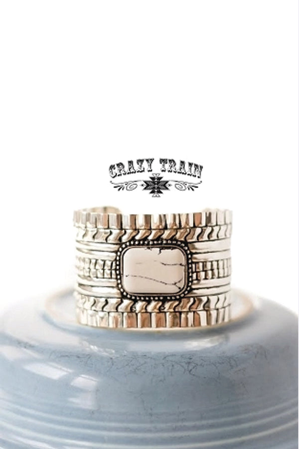Wild West Cuff Bracelet - White